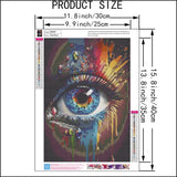 SHICERNHJ Eye Diamond Painting Kits for Adults DIY 5D Diamond Art Paint with Round Diamonds Dots Kits for Adults Full Drill Painting Kit Gem Art and Crafts for Home Wall Decor 12x16Inch SHICERNHJ