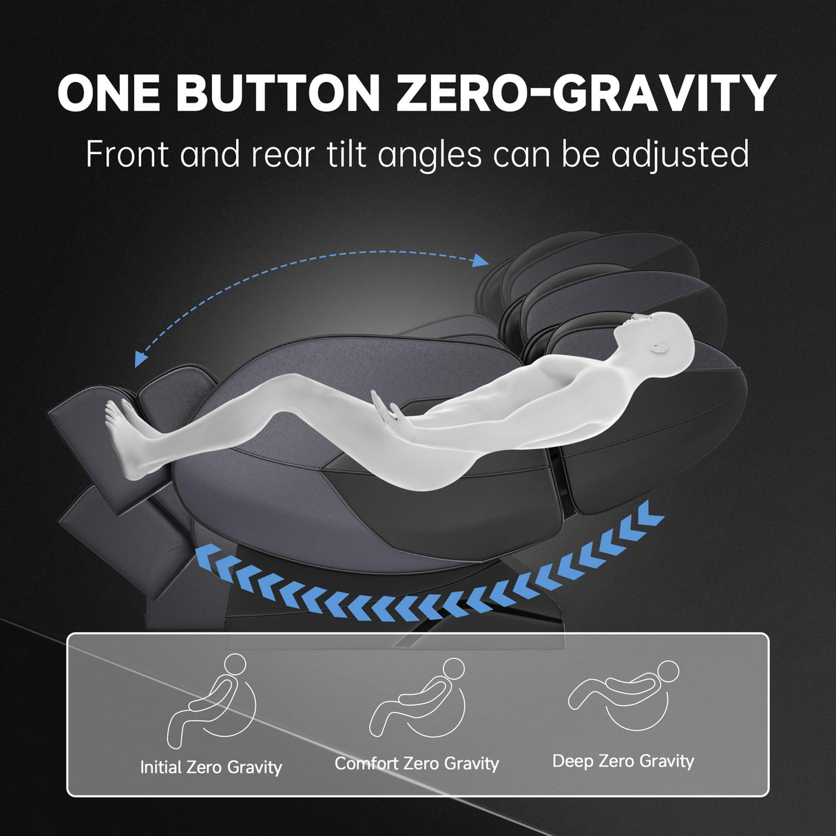 SMAGREHO 2025 Massage Chair Recliner,Lower Back with Calf Heating,Full Body Airbag Massage,One Touch Zero Gravity,Foot Roller and Bluetooth,Apply Home and Office,Black SMAGREHO