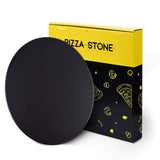 Menesia 12 Inch Black Non-stick Ceramic Pizza Stone Pan, Round Oven Baking and Cooking Stone for Ovens & Grill & BBQ menesia