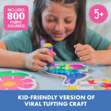 Educational Insights Tufting Kit - Arts and Crafts for Kids, Create Mess Free Projects, DIY Sensory Activity Set for Toddlers, Poke in Fabric Supplies, Fun Gift for Girls and Boys Ages 5+ Educational Insights