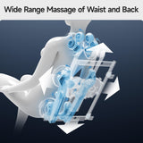 Real Relax 2025 Massage Chair Full Body,Zero Gravity Dual Core S-Track Shiatsu Massage Recliner,Back and Calf Heating with Phone Holder,Rocking Function,12 Auto Modes,Bluetooth,FS01 Pro Gray and Black Real Relax