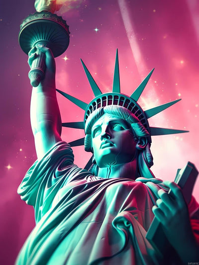 DIY 5D Diamond Painting Kits for Adults The Statue of Liberty Famous Places of The World Diamond Painting Diamond Art Kits Gem Art Kits for Gift Home Wall Decor 12x16 inch