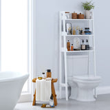 UTEX Over The Toilet Storage Shelf, 3-Tier Over Toilet Bathroom Organizer, Above Toilet Shelves Rack (White) UTEX