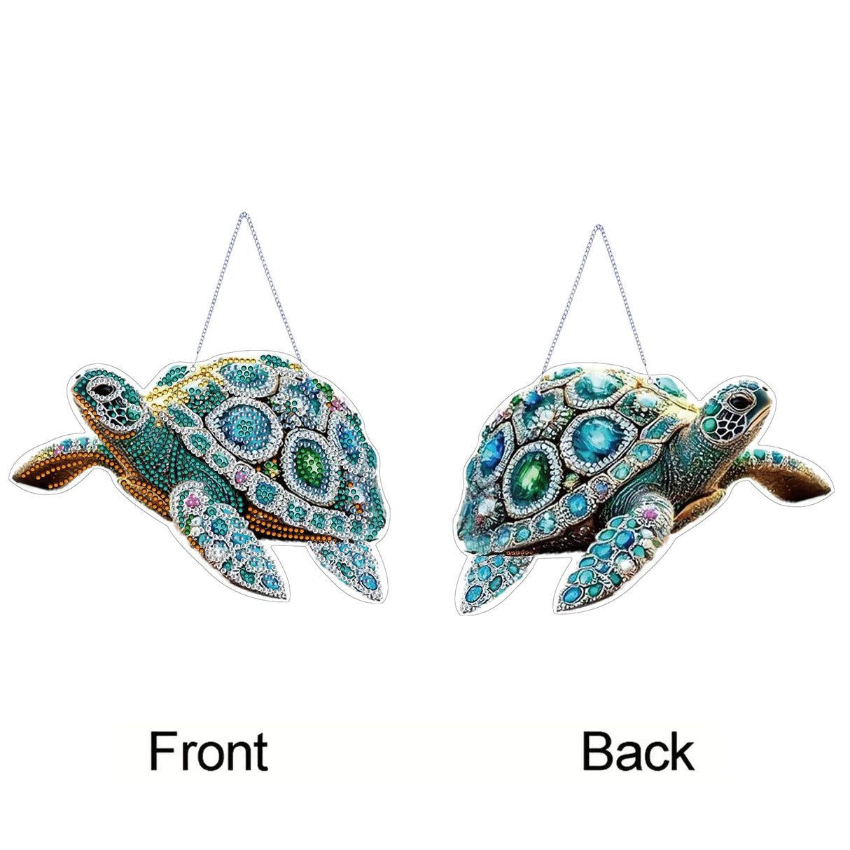 STGLCR Sea Turtle Suncatchers Special Shape Diamond Painting Kits for Beginner,Crystal Rhinestones Diamond Dots Diamond Art DIY Kits for Adults Painting Pendant Ornament for Home Wall Decor 7.8inch STGLCR
