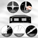 SEALAMB Black Party Canopy Tent 10x20FT with 6 Removable Waterproof Sidewalls, Outdoor Large Canopy Tent Paito Gazebo Party Tent Wedding Tents for Backyard SEALAMB