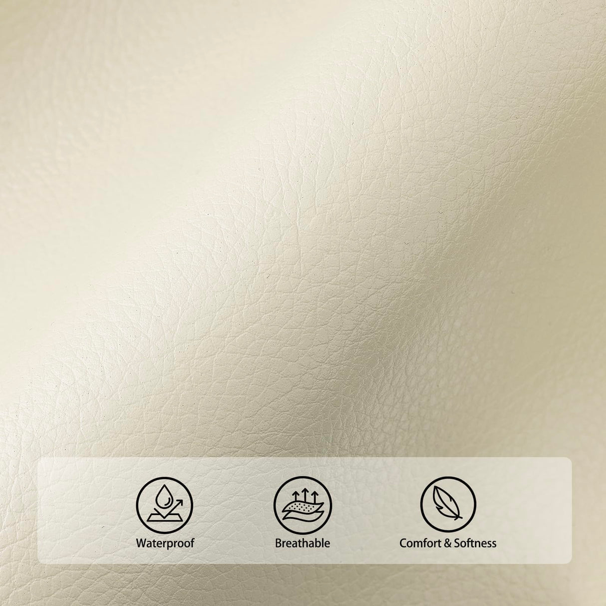 EONIX Dual Motor Oversized Power Lift Recliner Chair for Elderly, 400lbs Heavy Duty Faux Leather Recliner with Massage and Heat, Lay Flat Big and Tall Lift Chair with Cup Holders, Cream White EONIX