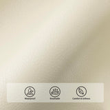 EONIX Dual Motor Oversized Power Lift Recliner Chair for Elderly, 400lbs Heavy Duty Faux Leather Recliner with Massage and Heat, Lay Flat Big and Tall Lift Chair with Cup Holders, Cream White EONIX