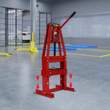 Hydraulic Power Units, 6-Ton Benchtop Hydraulic A-Frame Shop Press with Press Plates, Hydraulic 6 Ton Garage Floor Adjustable Shop Press with Plates, Hydraulic Press, Red, Hydraulic Shop Press SHZICMY