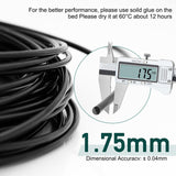 Nylon Filament 50g Black 1.75mm for 3D Printing Fit Most 3D Printer PA6 Filament yxpolyer