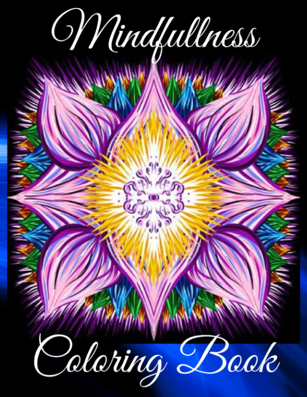 Mindfullness Coloring Book: Anti-Stress Art Relaxing Therapy for Adults with Flowers, Trees, Horses and more Stress Relieving Mandalas Patterns WoodArtSupply