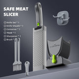 ONCE FOR ALL Fresh Meat Slicer Cleaver Kitchen Knife Set For Meat Slicing Shredding, Manual Meat Cutter Food Slicer For Beef Pork Mutton For Home Cooking BBQ Hot Pot ONCE FOR ALL