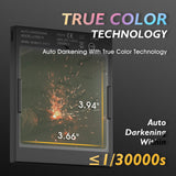 TOOLIOM Large Viewing 3.94"x3.66" Welding Helmet True Color Auto Darkening Welding Mask Solar Powered Shade 4/5-9/9-13 Welder Helmet for TIG MIG Stick Cut Grind TOOLIOM