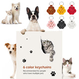 softum Cat Dog Hair Keychain 6pcs, Cat Fur Memory Charm, Dog Hair Collector Keychain, Pet Fur Keepsake, Pet Memorial Gifts, Cute Keychains for Women Girls softum