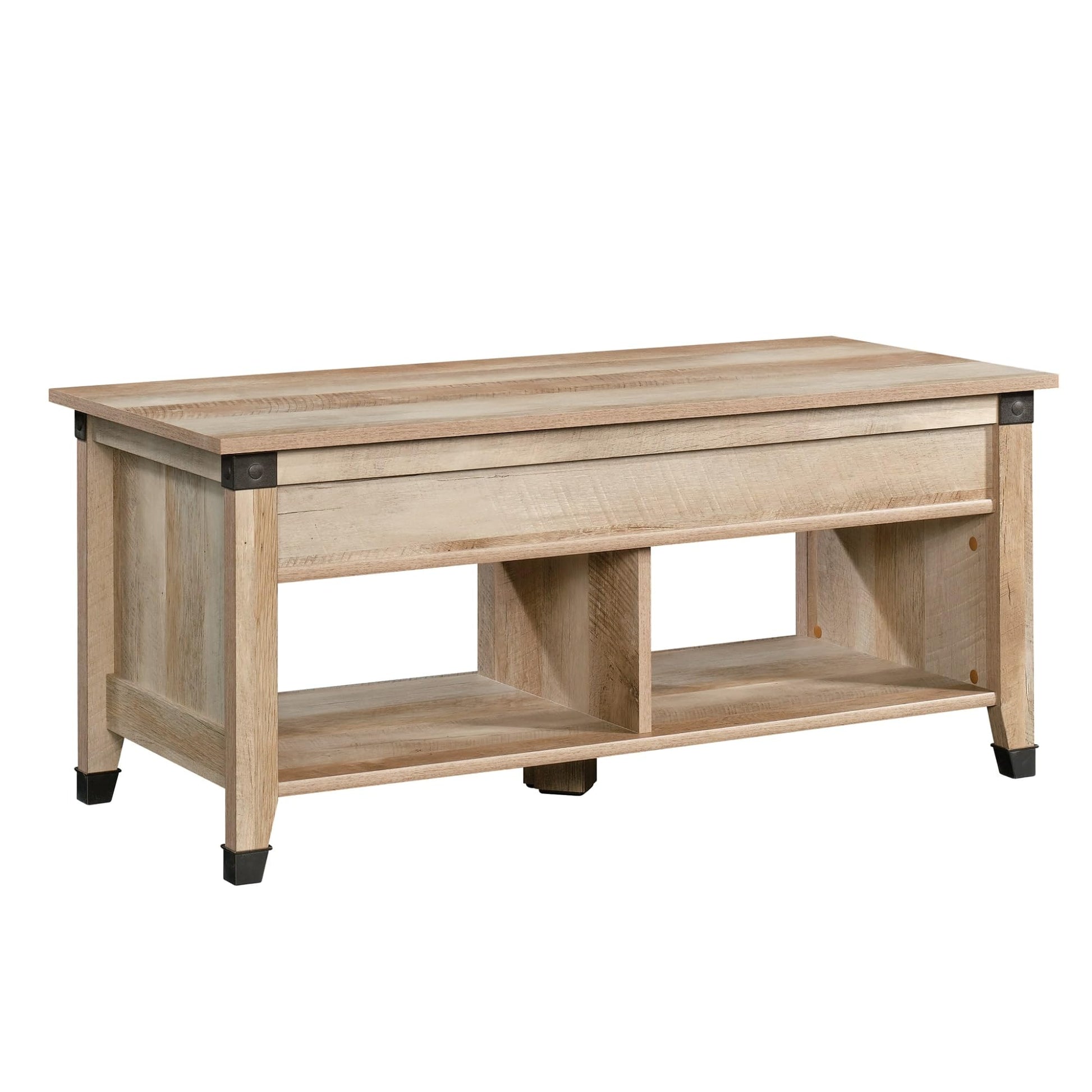 Sauder Carson Forge Lift Top Coffee Table, Lintel Oak finish - WoodArtSupply