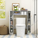 Giantex White Over The Toilet Storage Cabinet with Adjustable Shelves and Double Doors Giantex
