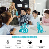 iSANMATE 3D Printer Filament, PLA Filament 1.75mm Dual Color Filament, Shiny Silk PLA Coextruded Filament, 1 kg/Spool (Lake Green and Silver) iSANMATE