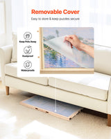 VEVOR 1000 Piece Rotating Puzzle Board with 5 Drawers and Cover, 29x21 in Portable Wooden Table, Jigsaw Puzzle Accessories for Adults, Puzzles Organizer Storage System, Birthday Gift for Mom VEVOR