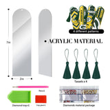 Aooble Diamond Art Bookmarks, 4 PCS Diamond Painting Acrylic Bookmarks with Tassel, Gift for Reader Crafts Lovers Aooble