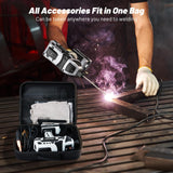 Faiuot Portable Welding Machine,110V Handheld Welder with IGBT Inverter 6 Variable Current Adjustment, Portable ARC Welder Gun Fits for 3/32"-1/8" Wire rods Electric Stick Welder Machine Kit (Grey) Faiuot