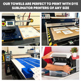 Microfiber Wholesale Sublimation Blanks Towels | Premium Sublimation Kitchen Towels | Waffle Weave Microfiber Towels | Tea Towels | Polyester Towels for Sublimation (16x24 Inches, Pack of 6) Microfiber Wholesale