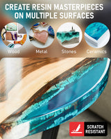 Smallbudi Deep Pour Epoxy Resin, 1.5 Gallon Epoxy Resin Kit for 2-4" Pour Depths, Crystal Clear High Gloss Bubble-Free Casting Resin for Art Craft River Table Wood Filler Bar Top Coating - 2:1 Ratio Smallbudi