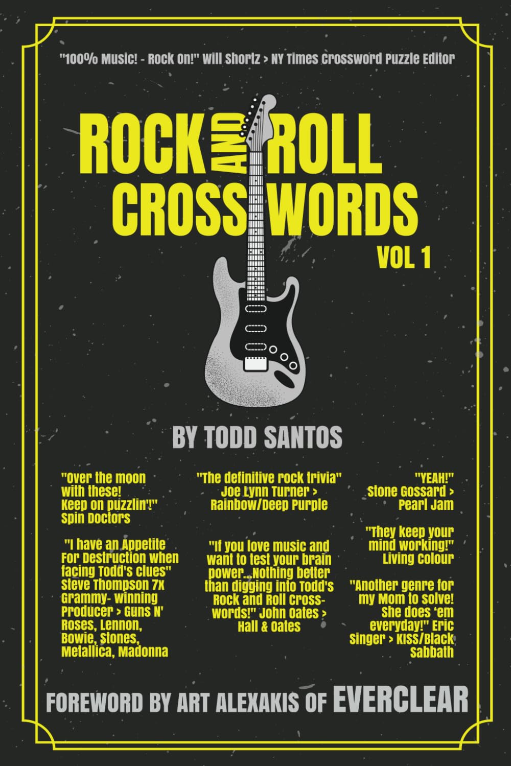 "Rock And Roll Crosswords Vol. 1 (B&W Pics): "100% Music!! Rock On!!" Will Shortz > NYTimes Crossword Puzzle Editor "The Definitive Rock Trivia" WoodArtSupply