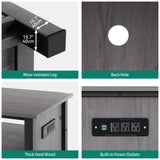 YITAHOME Aquarium Stand with Power Outlets, 55-75 Gallon Fish Tank Stand, Cabinet with RGB Light Strip Suitable for Turtle Tank, Reptile Terrarium, 900LBS Capacity, Grey YITAHOME