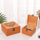Cooayyaooc Personalized Keepsake Memory Box Custom Name Wooden Decorative Storage Box with Lids, Christmas Gift Box for Women Men Customized Gifts Cooayyaooc