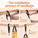 ChengFu Heavy Bag Hanger, Punching Bag Hanger, Heavy Bag Mount, Punching Bag Stand for Heavy Bag, Heavy Bag Strap Hanger for Home Gym Training Workout (1 pcs) ChengFu