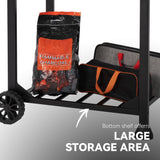 Royal Gourmet CD1824ET 24-Inch Movable Charcoal Grill with Foldable Side Tables, Outdoor BBQ Grill with 470 Sq. In. Cooking Area for Outdoor Picnic and Camping Grilling, Black Royal Gourmet