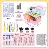 JUPEAN 221 Pcs Needle Felting Kit Needle Felting Starter Kit Needle Felting Supplies Including 43 Color Wool Roving Felting Molds Foam Mat and 4 Sizes Felting Needles for DIY Craft Project JUPEAN