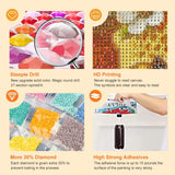 Acudotr Bee Diamond Painting Kits for Adults, 5D DIY Diamond Art Kits for Beginners, Full Drill Diamond Painting Kits for Home Wall Decor, 12x12 Inch Acudotr