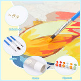 FUKVHIL Paint by Number Kits White Cat Among Flowers Canvas DIY Oil Painting for Adults Beginner with Brushes and Acrylic Pigment 16x 20inch (Without Frame) FUKVHIL