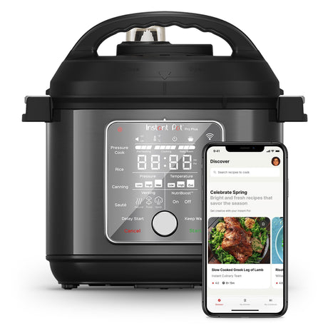 Instant Pot Pro Plus Wi-Fi Smart 10-in-1, Pressure Cooker, Slow Cooker, Rice Cooker, Steamer, Sauté Pan, Yogurt Maker, Warmer, Canning Pot, Sous Vide, Includes App with Over 800 Recipes, 6 Quart Instant Pot