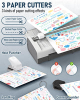 Qfun Small Laminator Machine with 20 Laminating Sheets 9 Inch Personal Laminator for Teachers Laminate Machine, 12 in 1 Cold Thermal Mini Laminating Machine, Home Office Paper Card Lamination Machine Qfun