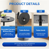 FDW Pub Table 40 Inch Height Cocktail Table Round Bistro Bar Table for Home and Kitchen Dining FDW