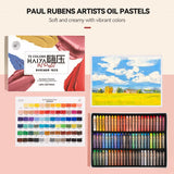 Paul Rubens Oil Pastels Set - 72 Vibrant Colors, Ultra-Soft and Creamy Texture, Easy to Blend for Artists and Beginners - Bullet Head Design for Drawing, Painting, Sketching Paul Rubens