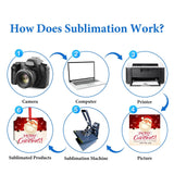 4.3" × 3.1" Christmas Ornament Blank 10 Pieces Sublimation Blanks Ornaments with Red String for Crafting DIY Personalized Christmas Tree Home Decor Bulk HooAMI