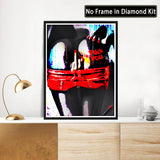 Diamond Art Painting Attractive Beauty Beautiful Sexy Buttocks and Slender Legs Canvas Sexy HIPS with You Kit for Adults for Wall Home Decor(17.8 x11.8inch) WoodArtSupply