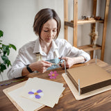 GOLDGE Extra Large 11”x11” Flower Press - 10-Layer Wooden Press for DIY Flower Preservation with Storage Bag, Adult Craft Kit GOLDGE