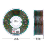INLAND TPU Filament, Rainbow TPU 3D Printer Filament, Red, Orange, Purple, Yellow, Green Flexible Filament, Dimensional Accuracy +/- 0.03 mm - 1kg Spool (2.2 lbs) INLAND