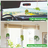 OEHPICC Needle Felting Kit, 5 Pack Hanging Plants Needle Felt Beginner Kit, Including Basic Needle Felting Tools, Instructions, Needle Felt Craft Kit for Indoor Outdoor Office and Home Decor OEHPICC