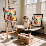 AOSGEDY Adorable Sea Turtle Beach Diamond Painting Kits for Adults, 5D Seaside Sunset/Flowers Diamond Art Kits for Beginners, DIY Full Drill Paint with Diamond, Home Wall Decor 14 x 14 Inch AOSGEDY