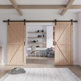 Fredbeck 36 double Barn Door with Hardware included (72 barn door) FREDBECK