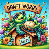 BOHADIY Sea Turtle Diamond Art Painting Kits for Adults, Full Drill Diamond Dots Paintings for Beginners, Round 5D Flowers Paint with Diamonds Pictures Gem Art Painting Kits DIY Crafts Kits 12x12inch BOHADIY