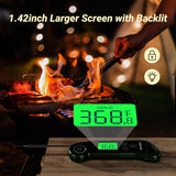 INKBIRD 0.5 Seconds Instant Read Meat Thermometer for Cooking RHT-11K, ±0.5℉ Accuracy Digital Food Thermometer with 1.42inch Large Screen, Waterproof Kitchen Thermometer for Candy, Grill, BBQ, Brewing Inkbird