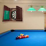 TG Dartboard Cabinet Set with Realistic Walnut Finish, brown, (15-DG910) Trademark Games