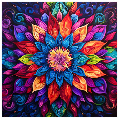 DIADAY 5D Diamond Painting Kits Mandala Diamond Art Kits for Adults Beginners, Full Drill Round Gem Dots Art DIY Craft Home Wall Decor Gift 12 x 12 Inches