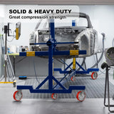 NINOSO 8"X 2" Heavy Duty Caster Wheels, Swivel Casters Set of 4 Polyurethane Wheel with Strong Load-Bearing Capacity 6000lbs, Industrial Casters for Toolbox Workbench (2 Brakes & 2 Rigid) Ninoso