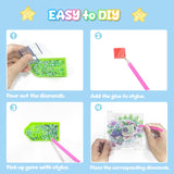 4 Pack Cartoon Diamond Art Kits for Kids, Crafts for Girls 8-12 Arts and Crafts for Kids Ages 4-8, 5D Cute Animals Diamond Art Painting for Adults Beginner, Gem Art for Home Wall Decor (6X6 inch) NANZHOO